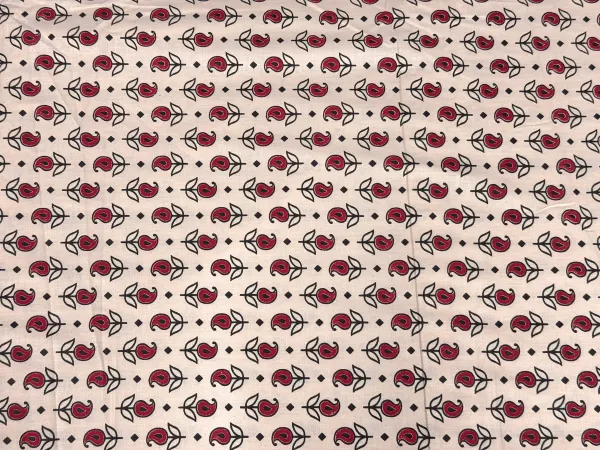 Red_Floral_Printed_Light_Peach_Cotton_Fabric_(Price_Per_Meter)