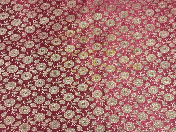 Maroon_Floral_Semi_Banarasi_Brocade_Fabric_(Price_Per_Meter)