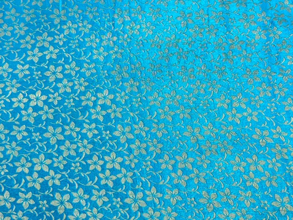 Sky_Blue_Floral_Semi_Banarasi_Brocade_Fabric_(Price_Per_Meter)