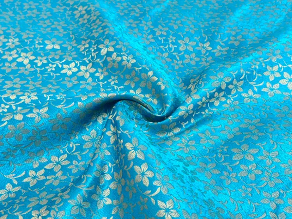 Sky_Blue_Floral_Semi_Banarasi_Brocade_Fabric_(Price_Per_Meter)