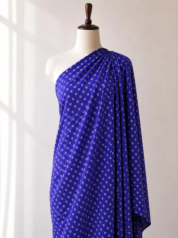 Royal_Blue_Bandhani_Printed_Soft_Georgette_Fabric_(Price_Per_Meter)