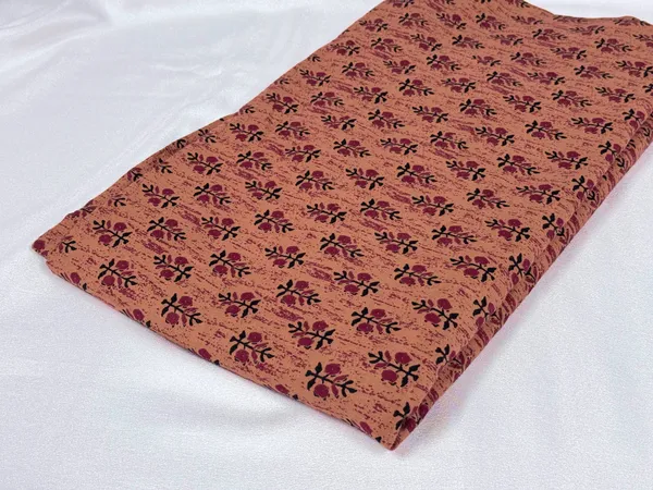 Multicolor_Floral_Printed_Brown_Cotton_Fabric