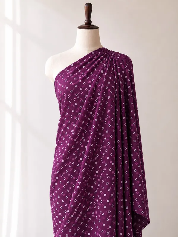 Wine_Bandhani_Printed_Soft_Georgette_Fabric_(Price_Per_Meter)
