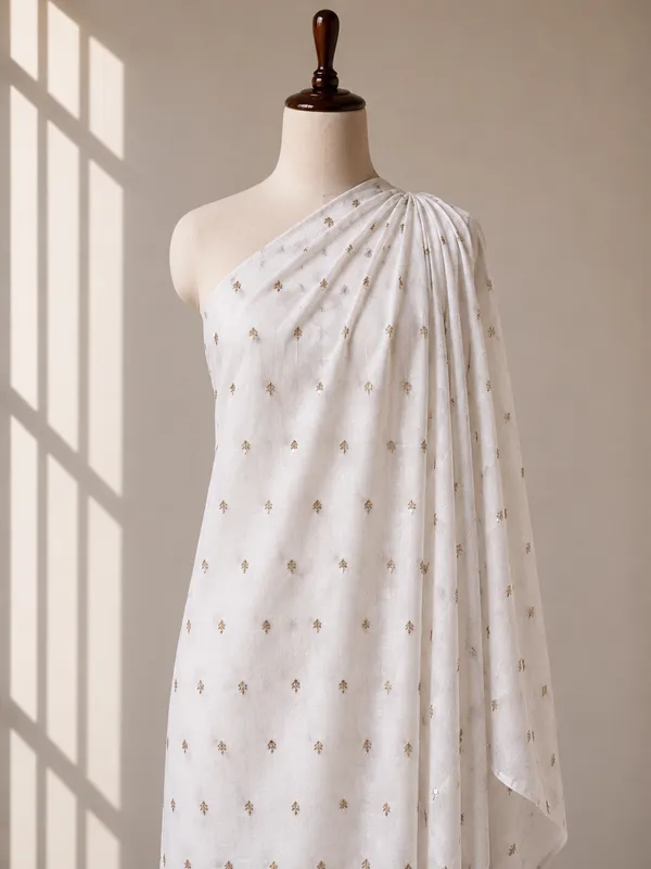 White_Floral_Butti_Embroidered_Premium_Vichitra_Silk_Fabric_(Price_Per_Meter)