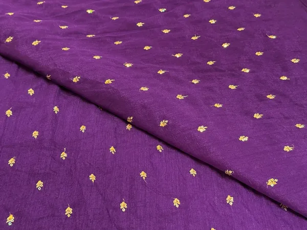 Wine_Floral_Butti_Embroidered_Premium_Vichitra_Silk_Fabric_(Price_Per_Meter)