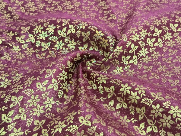 Wine_Floral_Semi_Banarasi_Brocade_Fabric_(Price_Per_Meter)