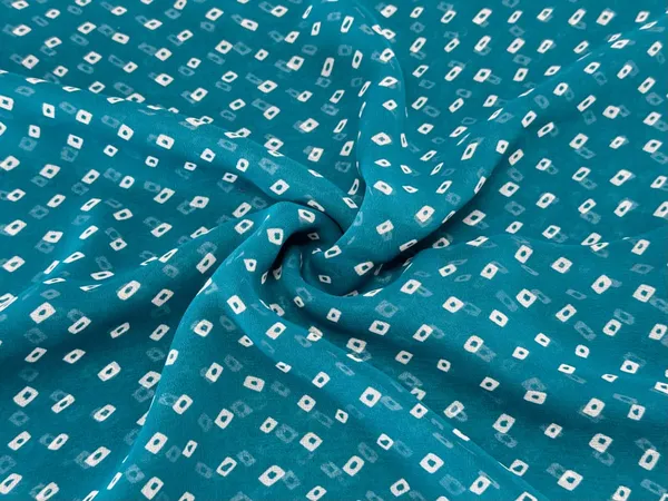 Teal_Green_Bandhani_Printed_Soft_Georgette_Fabric_(Price_Per_Meter)
