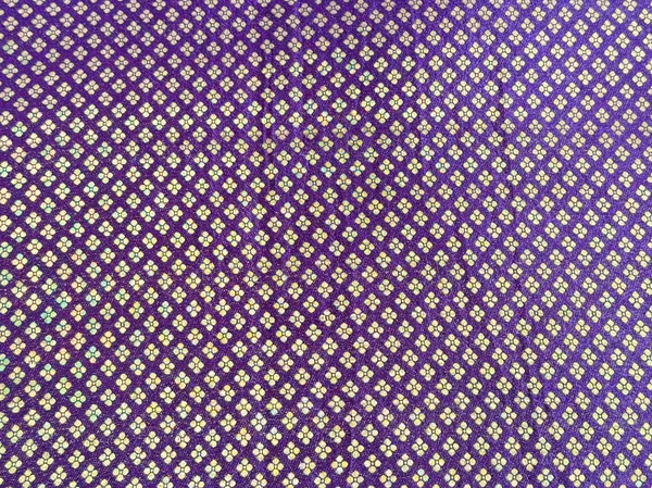 Purple_Petal_Checks_Semi_Banarasi_Brocade_Fabric_(Price_Per_Meter)