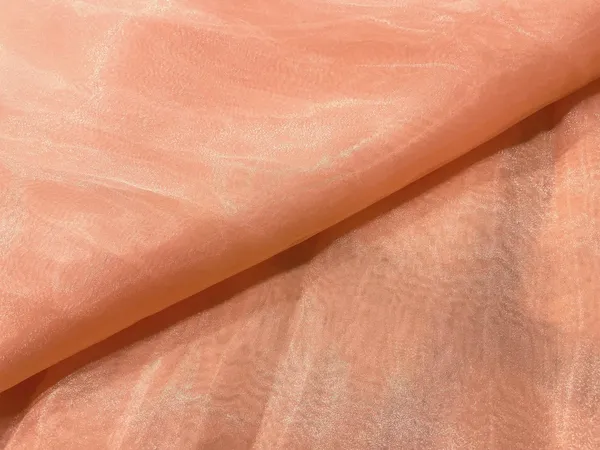 Peach_Orange_Plain_Organza_Fabric_(Price_Per_Meter)