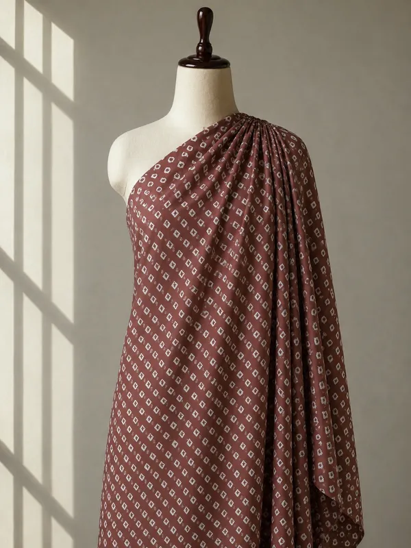 Brown_Bandhani_Printed_Cotton_Fabric_(Price_Per_Meter)