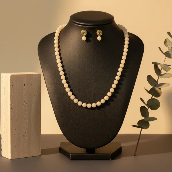 Cream_Onyx_Necklace_With_Earrings