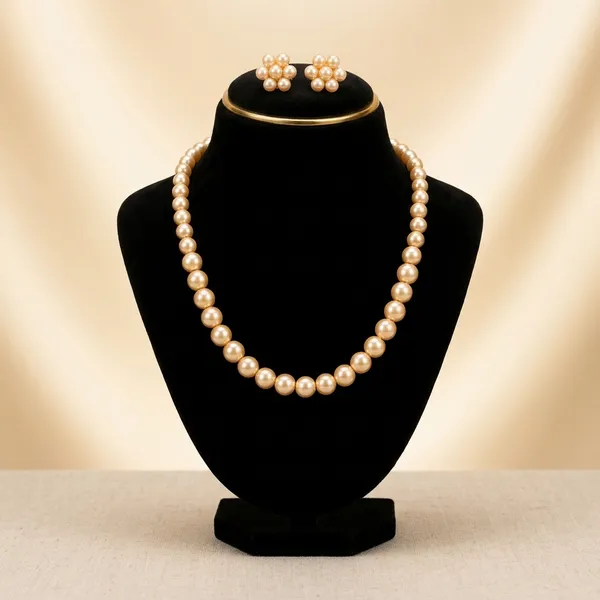 Light_Golden_Yellow_Pearl_Necklace_Set
