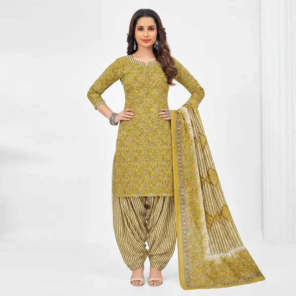 Yellow_Pure_Cotton_Kurti_Set_With_Dupatta_For_Women