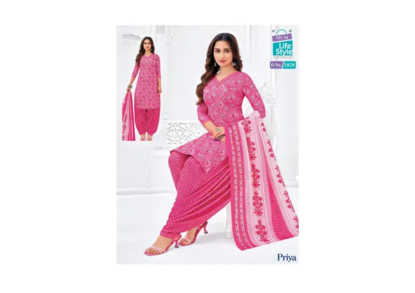 Pink_Pure_Cotton_Kurti_Set_With_Dupatta_For_Women