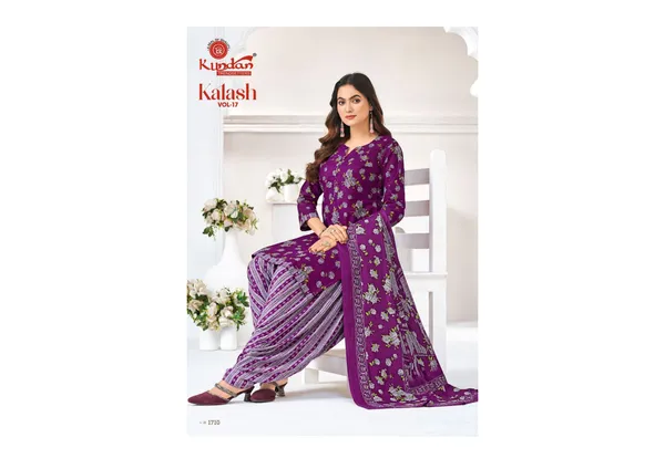Purple_Pure_Cotton_Kurti_Set_With_Dupatta_For_Women