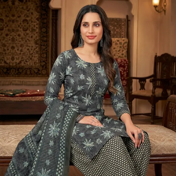 Grey_Pure_Cotton_Salwar_Suit_Set_For_Women