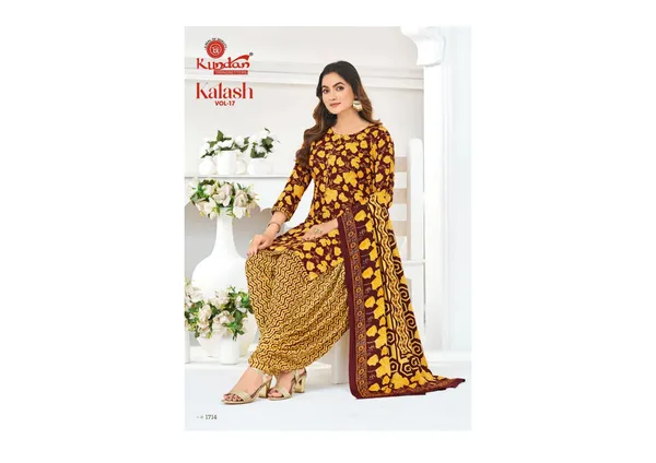 Mustard_Yellow_Pure_Cotton_Kurti_Set_With_Dupatta_For_Women