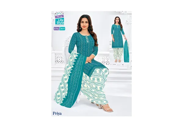 Blue_And_White_Pure_Cotton_Kurti_Set_With_Dupatta_For_Women