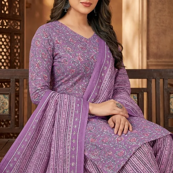 Purple_Pure_Cotton_Salwar_Suit_Set_For_Women
