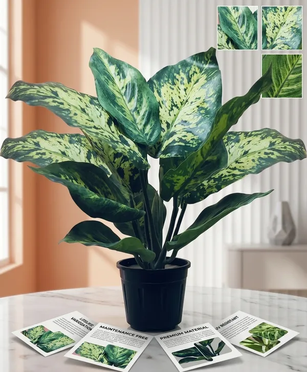 Green_Artificial_Dieffenbachia_Plant_For_Home_Decor_Table_Top_With_Pot_Height_1Foot