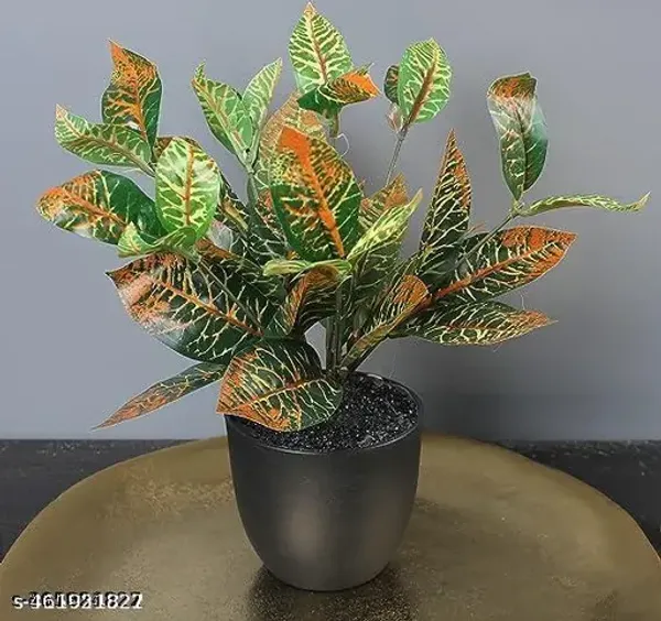 Green_Artificial_Plant_Bush_In_Plastic_Pot_For_Home_Decor_Decoration_Items_For_Living_Room_Decorative_Table_Top_Indoor_Plants_Bonsai_For_Office_Croton_In_Pot