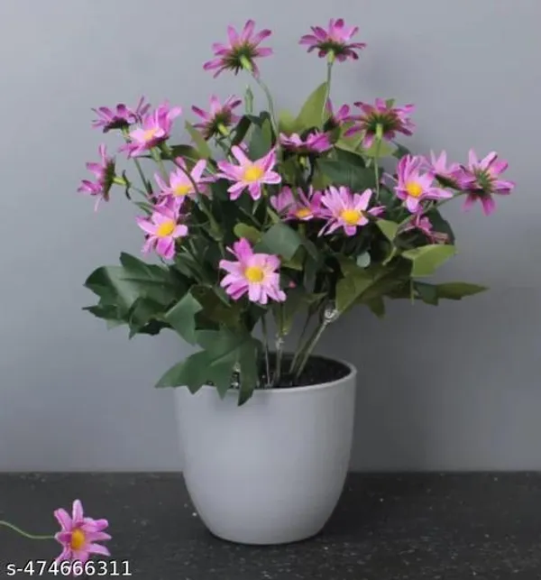 Pink_Artificial_Daisy_Flower_Plant_With_Plastic_Pot_For_Home_Decor_Table_Top_Bathrooms_And_Kitchen_Height_1_Foot