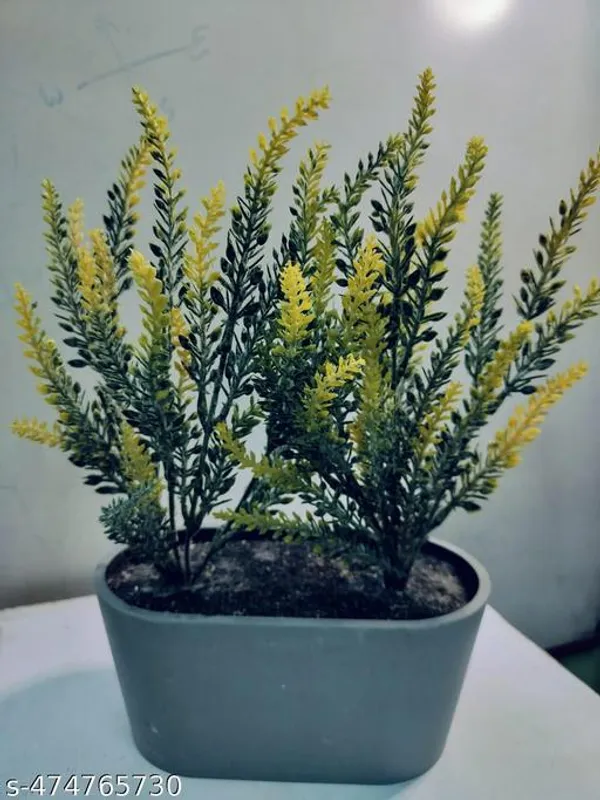 Yellow_Artificial_Lavender_Tray_For_Home_Decor