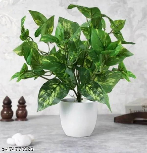 Green_Artificial_Money_Plant_With_Pot_For_Home_Decor