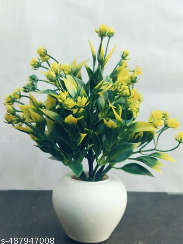 Green_Set_Of_5_Realistic_Artificial_Plants_Imported_Quality_Nearly_15Cm_Height