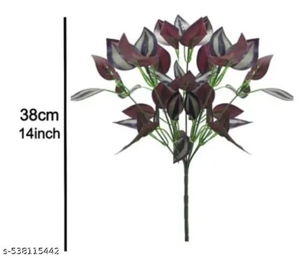 Purple_Artificial_Leaves_Bush_With_Out_Pot_Height_30_Cm