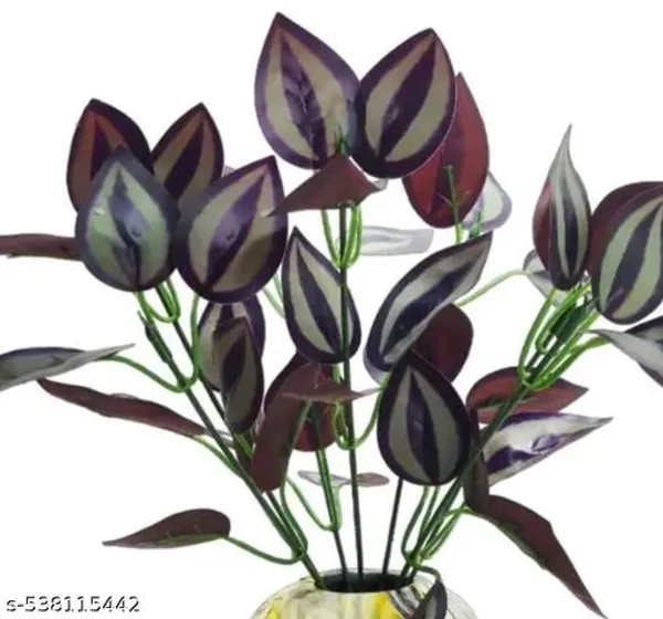 Purple_Artificial_Leaves_Bush_With_Out_Pot_Height_30_Cm