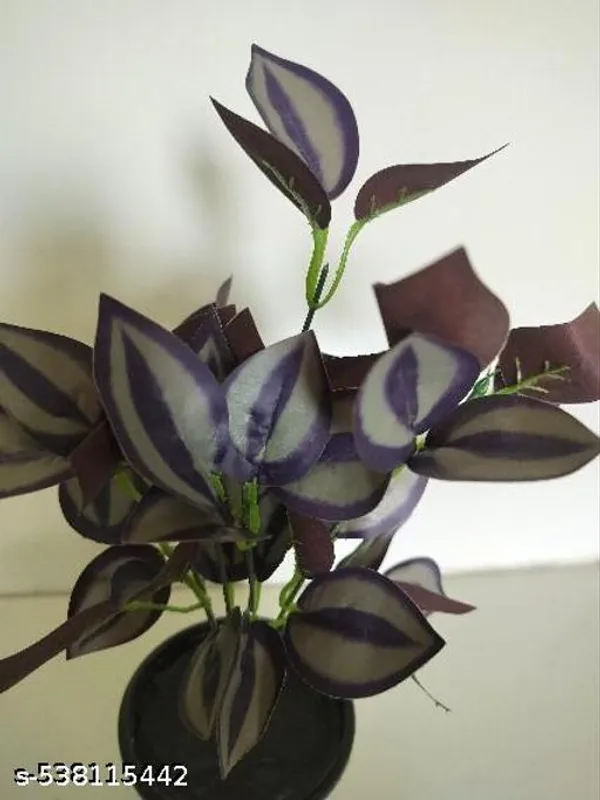 Purple_Artificial_Leaves_Bush_With_Out_Pot_Height_30_Cm