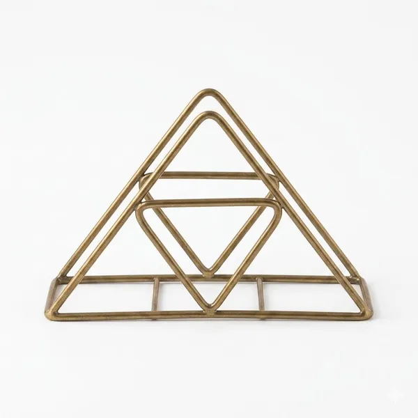 Triangular_Metal_Wire_Desk_Organizer_Gold_And_Brass_Finish