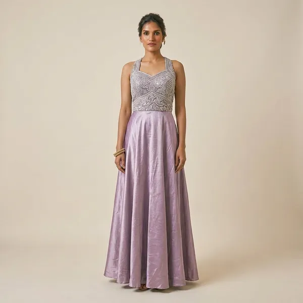 Lilac_Crape_Indo_Western_Outfit_For_Women_Set_Of_3