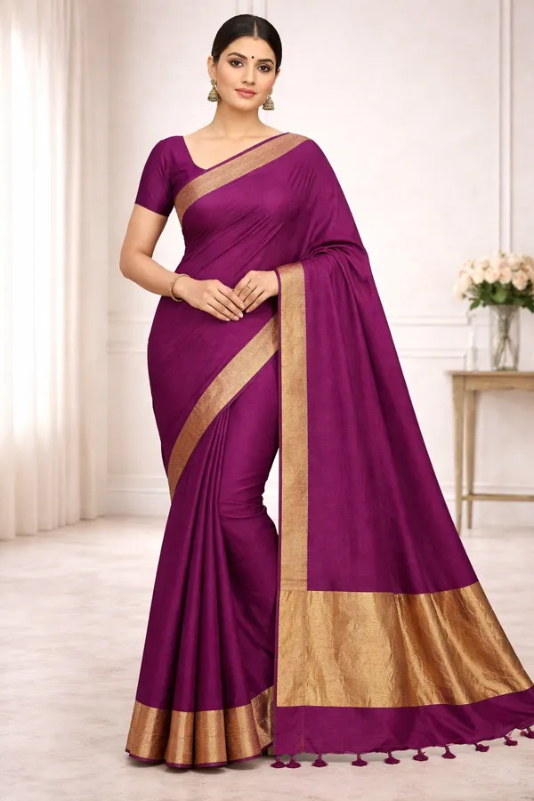 Wine_Silk_Saree_For_Women