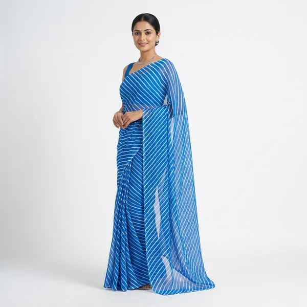Blue_Georgette_Sarees_For_Women