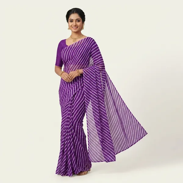 Purple_Georgette_Sarees_For_Women