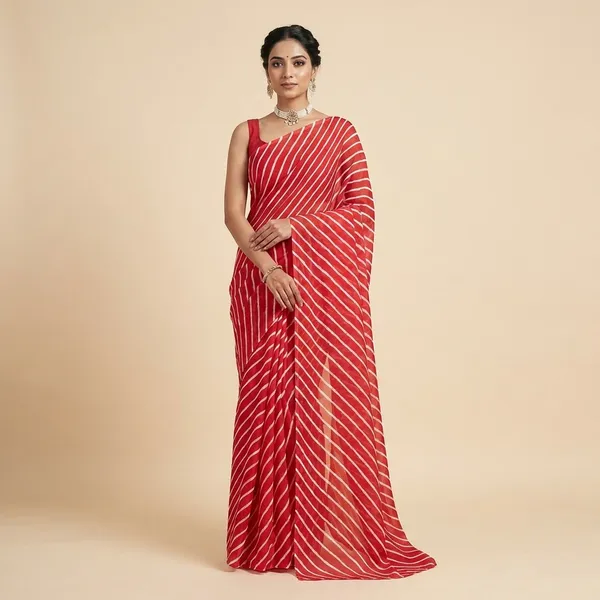 Red_Georgette_Sarees_For_Women