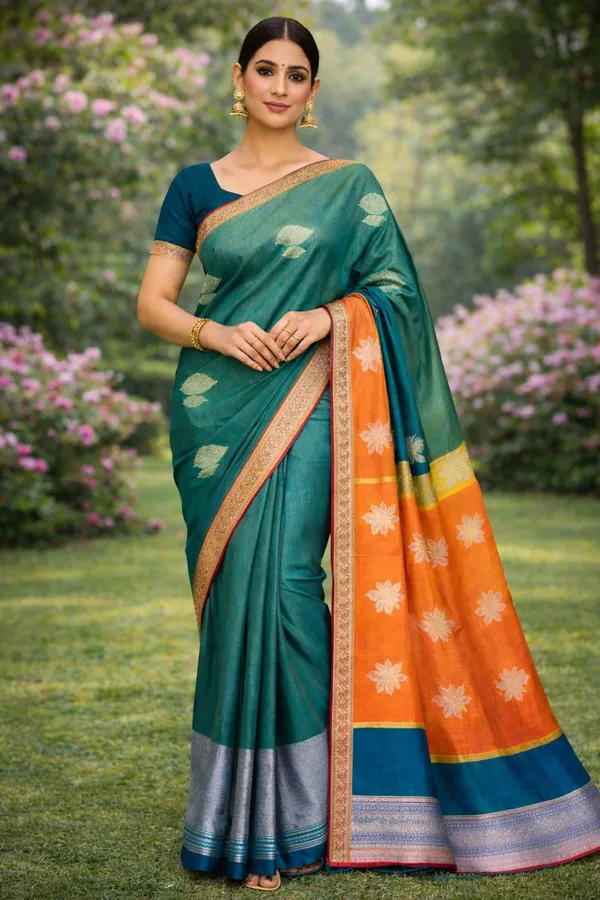 Green_Soft_Silk_Saree_For_Women