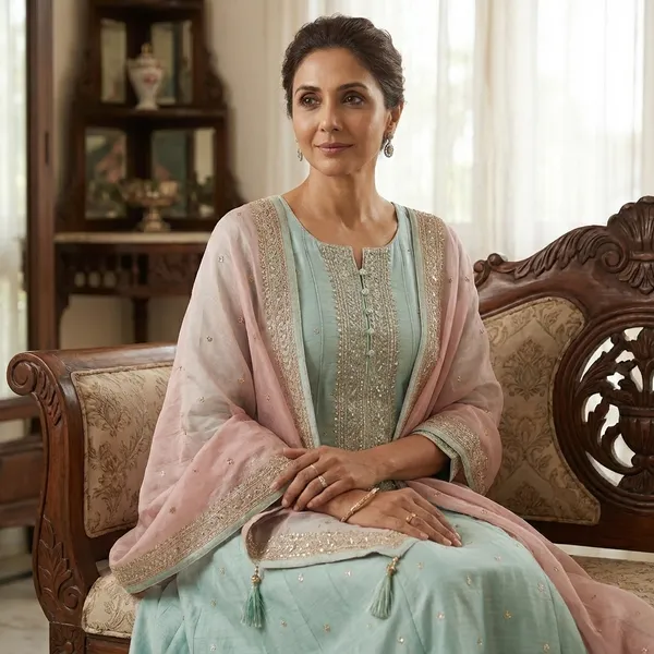 Sky_Blue_Raw_Silk_Ethnic_Gown_For_Women_Set_Of_3