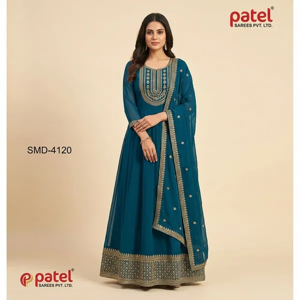 Rama_Raw_Silk_Ethnic_Gown_For_Women_Set_Of_3