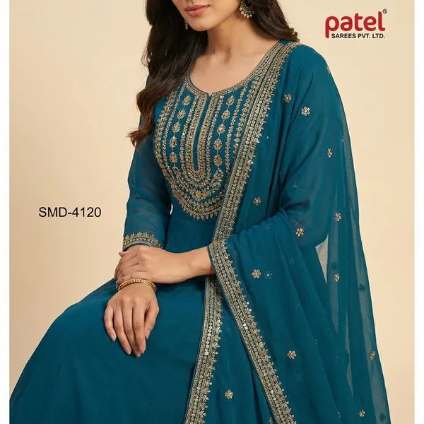 Rama_Raw_Silk_Ethnic_Gown_For_Women_Set_Of_3