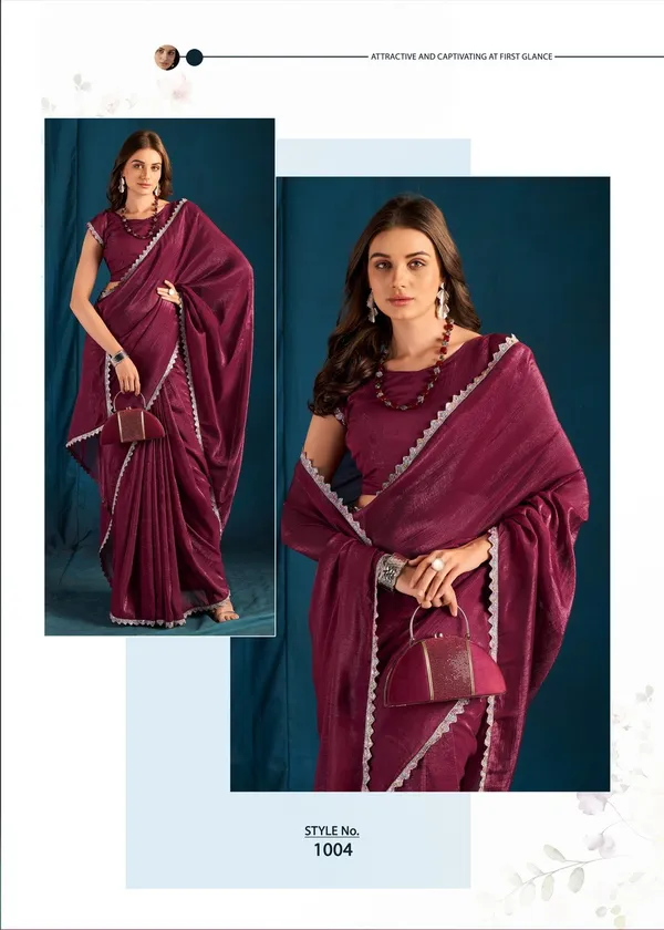 Wine_Satin_Silk_Saree_For_Women