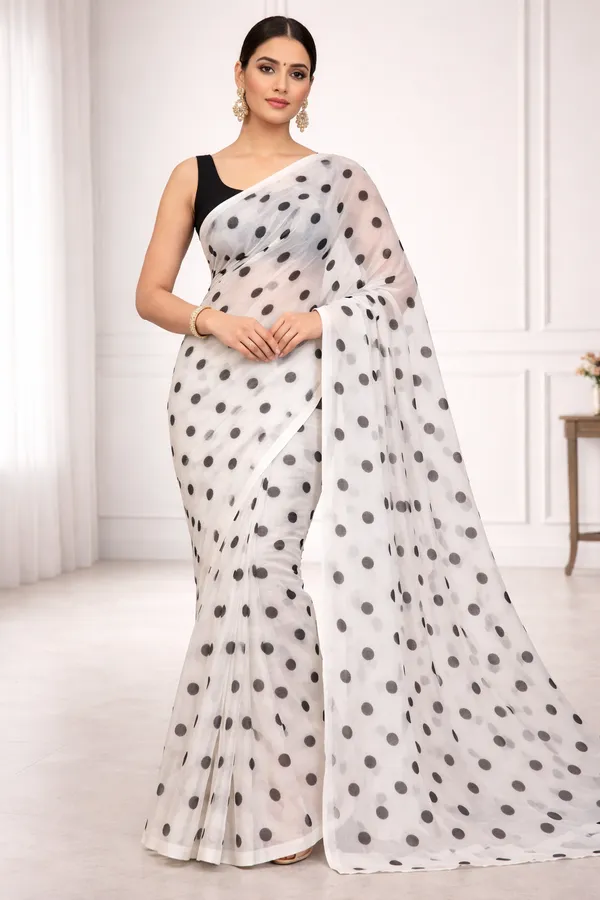 White_Saree_For_Women