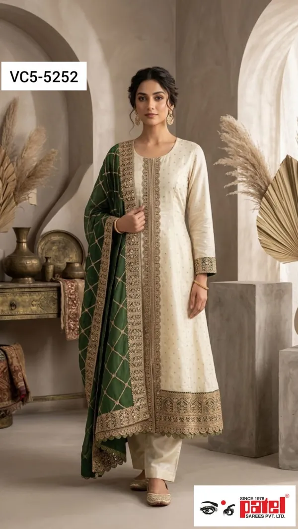 Off_White_Raw_Silk_Ethnic_Gown_For_Women_Set_Of_3