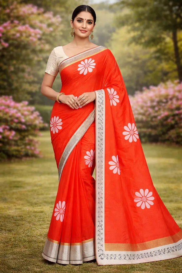 Red_Cotton_Saree_For_Women