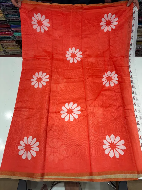 Red_Cotton_Saree_For_Women