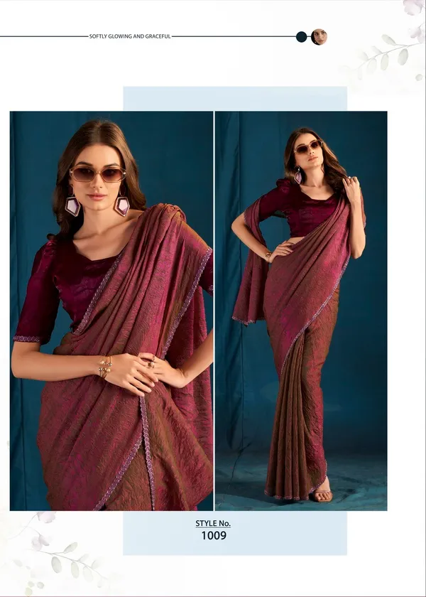 Rust_Maroon_Satin_Silk_Saree_For_Women