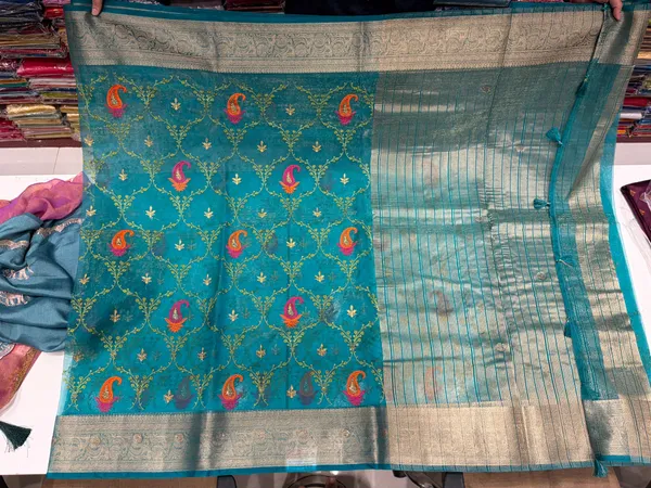 Rama_Organza_Saree_For_Women