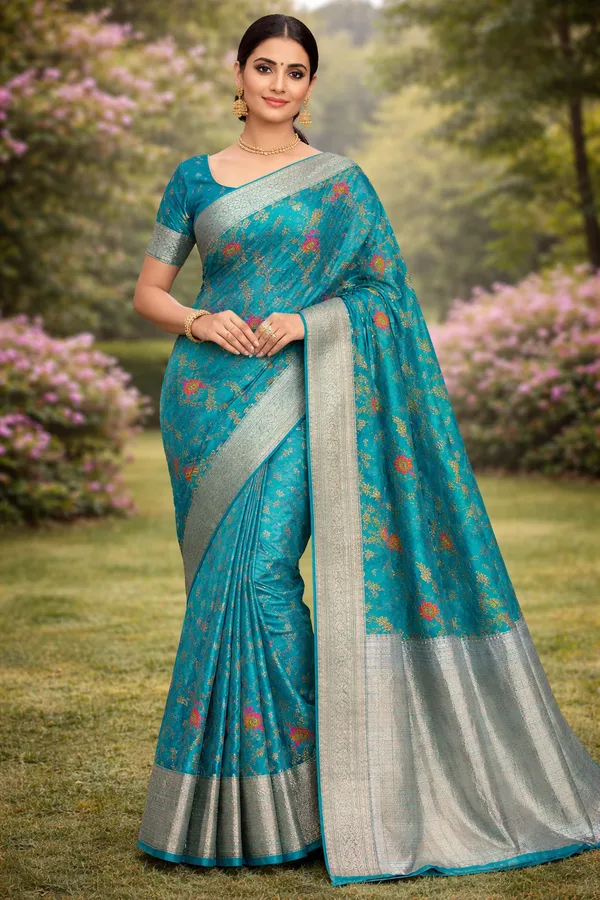 Rama_Organza_Saree_For_Women